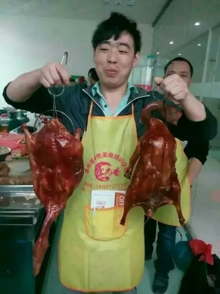 北京烤鸭学员培训过程图